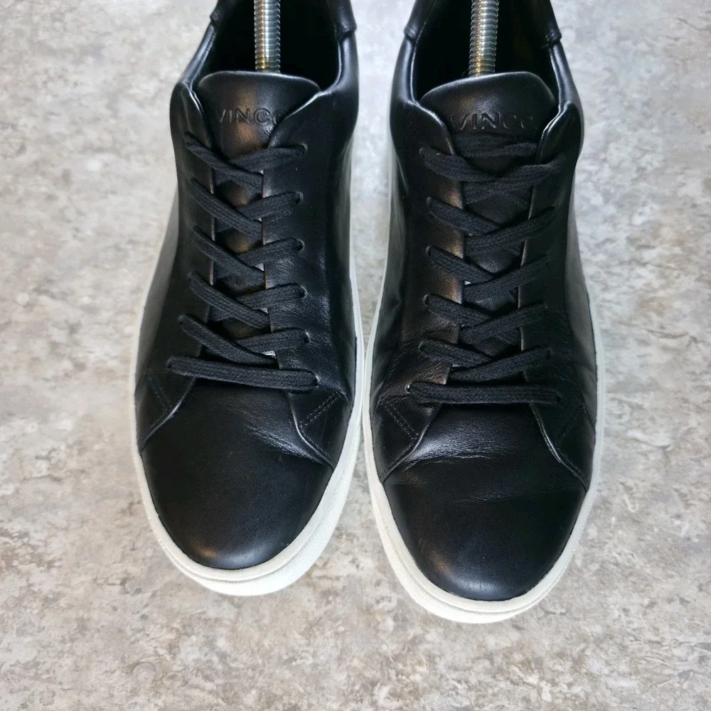 Vince Black Leather Slip On Platform Chunky Shoes Women's 9 / EU 39 *Worn Once.